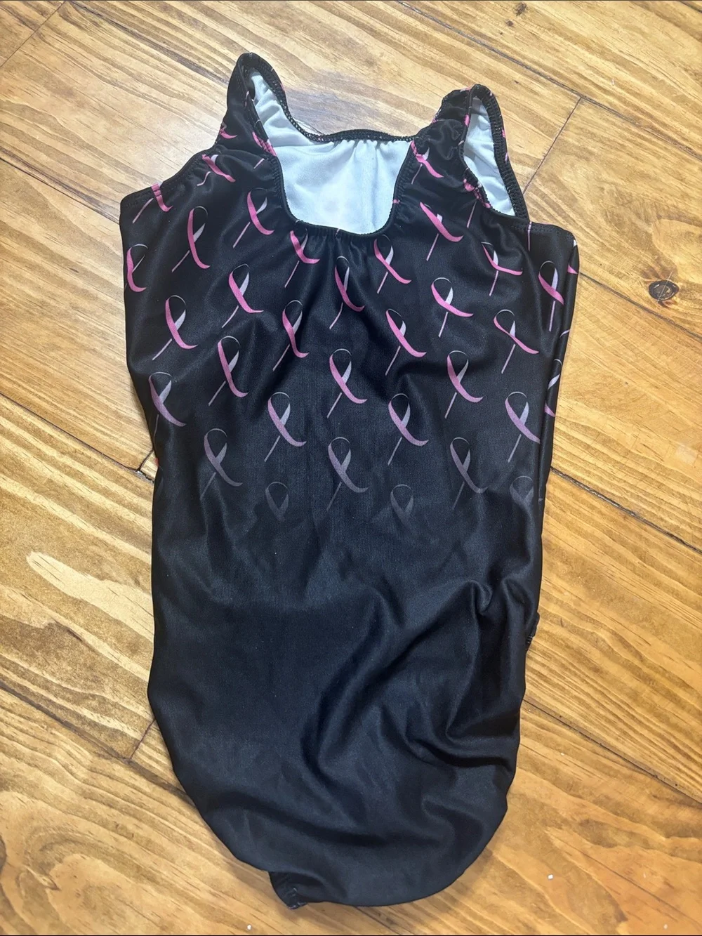 NWT Motionwear Child’s Medium Breast Cancer Awareness Gymnastics Leotard - Picture 3 of 3
